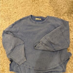 Free People We The Free Washed Blue Crewneck